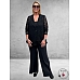 KAFFE Curve Blazer Lorani Zwart Kant